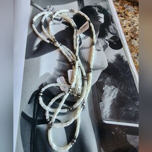 Elegant Mother of PEARL & Sterling Silver Necklace